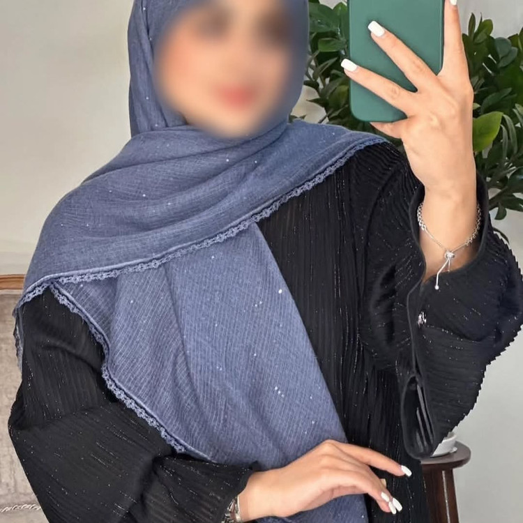 روسری نخ پولکی دانتل شکوفه ریز وارداتی