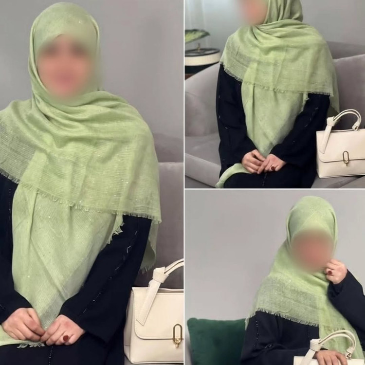 روسری نخی پولکی وارداتی