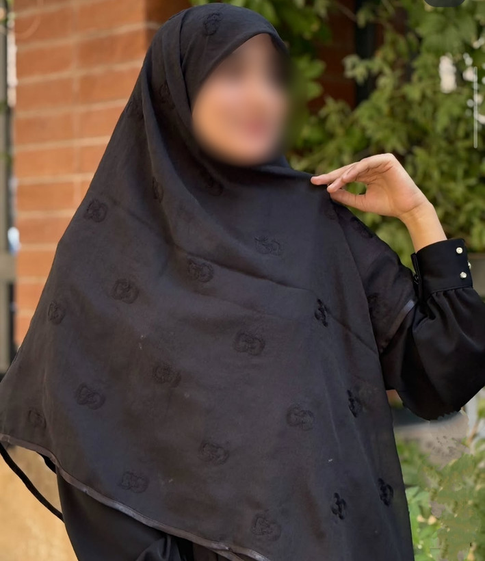 روسری حریر گلدوزی