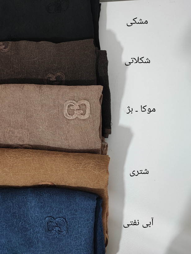 روسری حریر گلدوزی