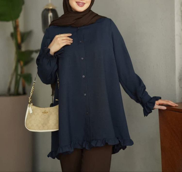 شومیز مانتویی عسل
